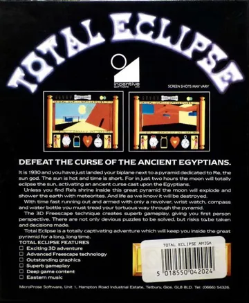 Total Eclipse box cover back